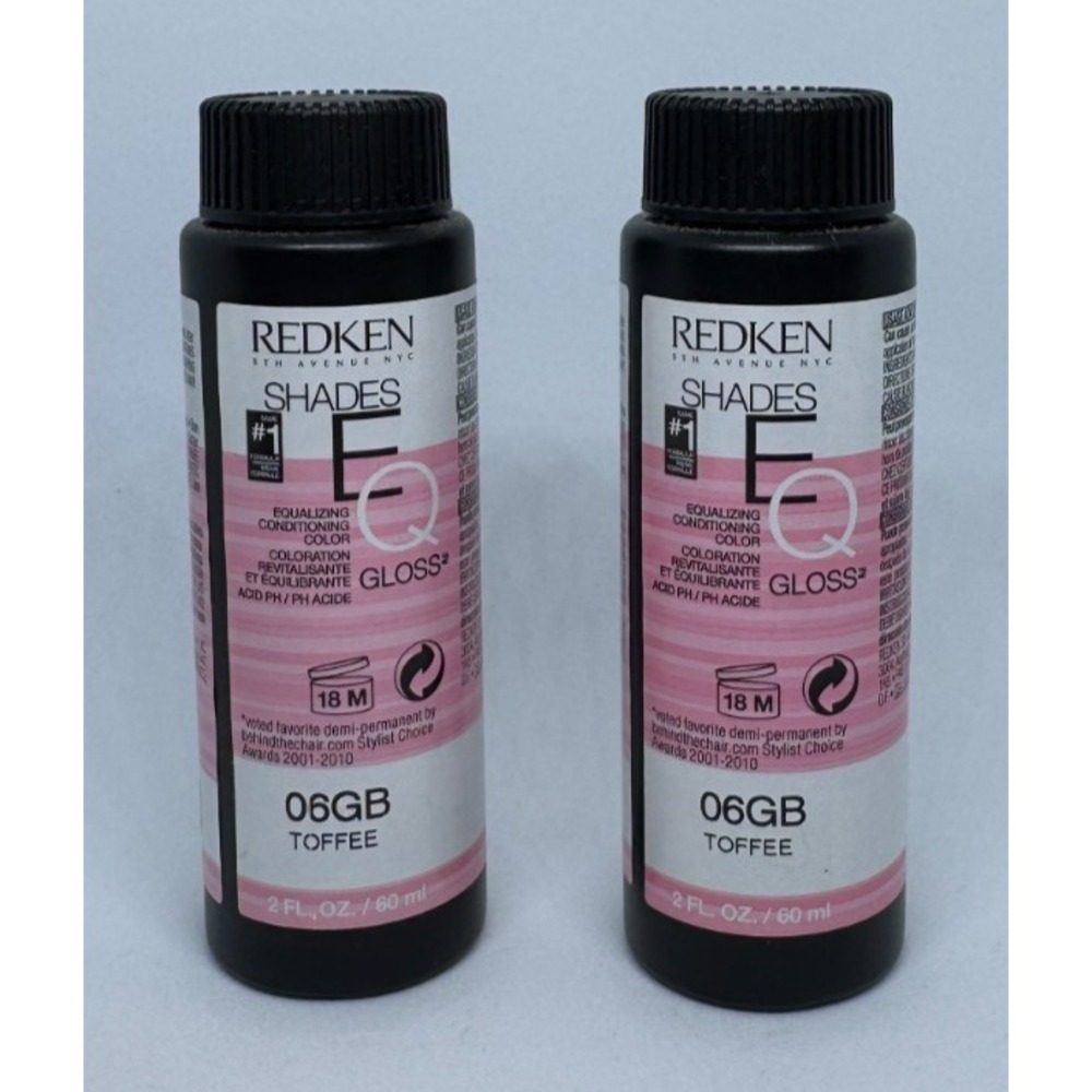 (2) REDKEN 5th Avenue NYC Shades EQ Gloss - Toffee 06GB - 2 FL OZ - NEW!!